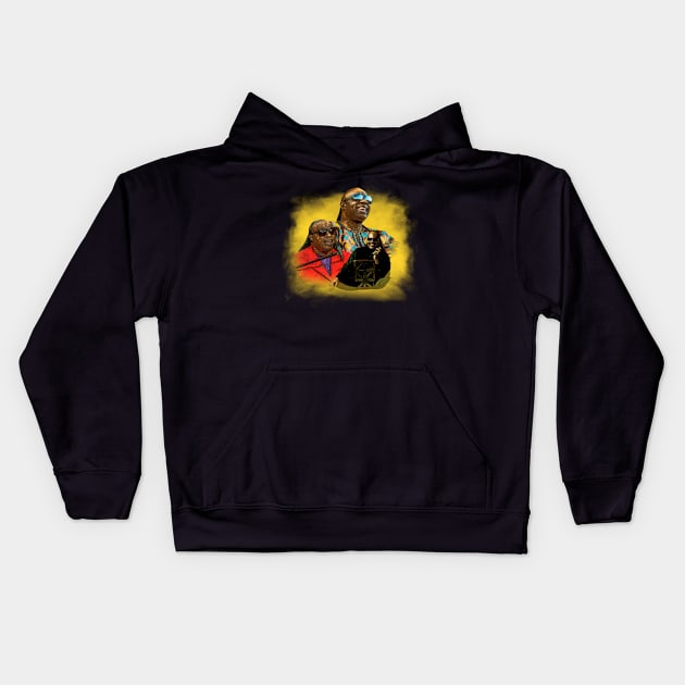 Stevie Wonder Kids Hoodie by graficklisensick666